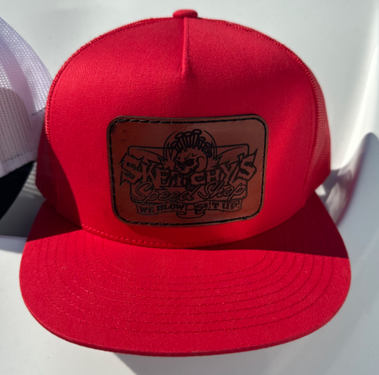 Sketchy's Leathered Patched Snapback Trucker Hats