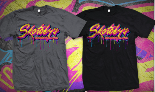 Sketchy's Neon Drip Tee